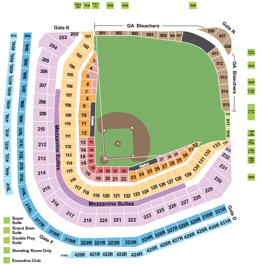 Wrigley Field Wrigley Field Seating Chart